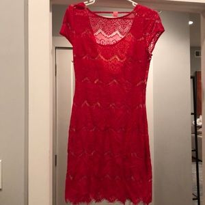 Bebe red dress- dry cleaned worn once
